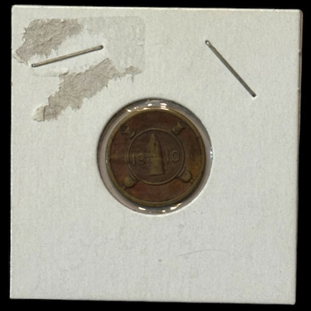 1910 10 CENT TOLL TRANSIT TOKEN